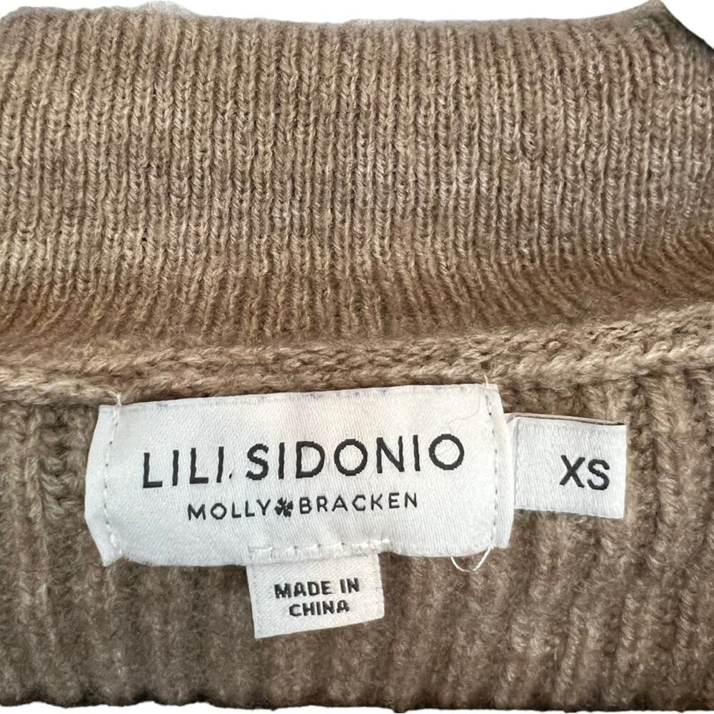 Lili Sidonio x Molly Bracken oversized Zip turtleneck chunky Sweater - Picture 11 of 15